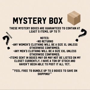 📦 5 for $40 MYSTERY BOX! 📦